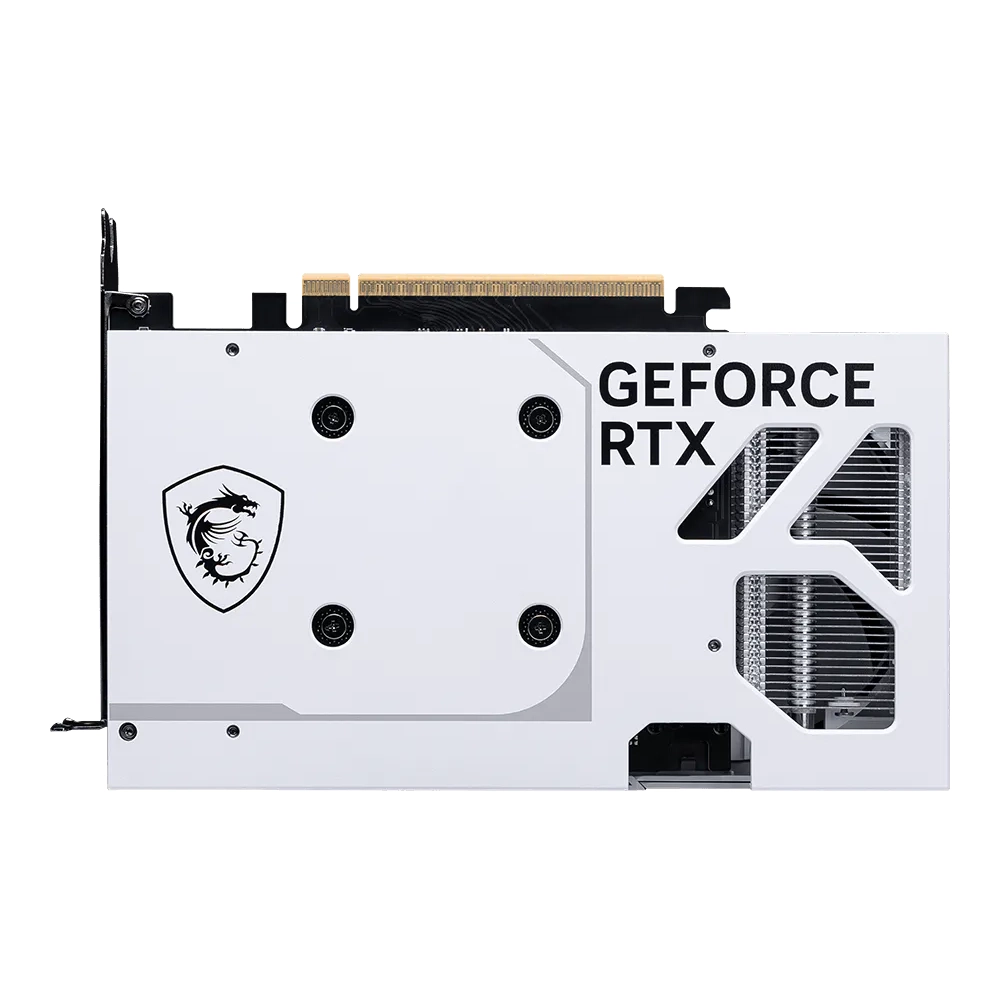 MSI Nvidia Graphic Card RTX 5060 8GB DDR7 Ventus 2X OC White Dual Fan view 3